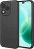 A black phone case is shown next to a smartphone. Náhled obrázku produktu