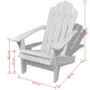 vidaXL Chaise de jardin en bois blanc Voir les images du produit 12