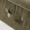 CALICOSY -  Aufbewahrungsbox aus Kordstoff in Khaki mit Produktbild-Vorschau 3