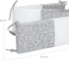 A close-up view of a baby crib bumper with a Miffy bunny pattern. Produktbild-Vorschau