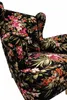 ANMIL Fauteuil, orenmodel, met kleurrijke bloemenprint, 80 Productafbeelding-voorbeeld 5