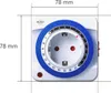 4er Set, Steckdosen mit mechanischer Zeitschaltuhr, Timer Produktbild-Vorschau 2