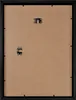 The back of a black picture frame with hanging hardware. Produktbild-Vorschau