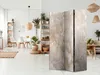 A room divider with a marble pattern is placed in a bright, modern living room with plants and furniture. Anteprima dell’immagine prodotto