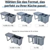 MinteLiv Einbaumülleimer Küche 2 Fächer (2x15L) Produktbild-Vorschau 2