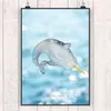 Mr. & Mrs. Panda Bild Narwal DIN A5 - Oceanblue - Geschenk, Produktbild-Vorschau 2