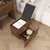 3-in-1 Schminktisch mit offenem Spiegel Glasplatte Walnut Produktbild-Vorschau 13