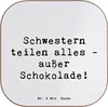 Mr. & Mrs. Panda Tischschoner Spruch Schwestern Liebe - Produktbild-Vorschau 1