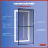 TrendLine Fliegenschutz-Tür 100 x 210 cm schwarz/anthrazit Produktbild-Vorschau 2