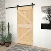 vidaXL Tür NARVIK Natur 80 x 210 cm Massivkiefer Produktbild-Vorschau 2