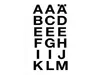 HERMA Letters 20x20mm A-Z weatherproof film transp.black 2 Produktbild-Vorschau 8