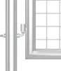 vidaXL Sieťová záhradná brána strieborná 350x125 cm Náhľad obrázku produktu 4