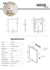 HOKO specchio da bagno 50x70/70x50 cm con cornice in Anteprima dell’immagine prodotto 7