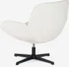 Sessel drehbar elegant aus Bouclé-Stoff fürs Wohnzimmer Produktbild-Vorschau 4