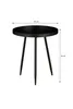 Mica Decorations Flores Beistelltisch - H38 x Ø34 cm - Produktbild-Vorschau 5