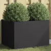 vidaXL Bac à plantes noir 62x47x46 cm acier Voir les images du produit 2