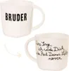 Porzellan Tasse Bruder mit Herzboden Produktbild-Vorschau 1