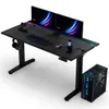 Ultradesk VORTEX - Schwarz - Computertisch mit elektrischer Produktbild-Vorschau 1