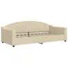 vidaXL Tagesbett Creme 90x200 cm Stoff Produktbild-Vorschau 1
