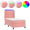 The Living Store Boxspringbett mit Matratze & LED Rosa Produktbild-Vorschau 2