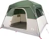 vidaXL Tenda da campeggio 4 persone Verde Impermeabile Anteprima dell’immagine prodotto 4