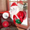 COSTWAY Gonfiabile Babbo Natale dalla finestra, 100CM LED Anteprima dell’immagine prodotto 4