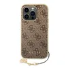 A product shot of a phone case with a patterned design and a charm attached. Náhled obrázku produktu