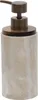 A close-up studio shot of a beige and brown soap dispenser. Podgląd zdjęcia produktu