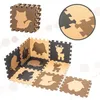 Aga Kontrastné penové Puzzle 85 cm x 85 cm 9 dielov Hnedé Náhľad obrázku produktu 5