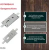 KOTARBAU® Zámok garážových dverí 60 mm oceľ Vložka zámku Náhľad obrázku produktu 5