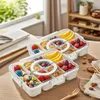 2-częściowa miska na przekąski z pokrywką, szczelna, talerz Podgląd zdjęcia produktu 2