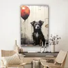 Wanddeko 80x120 cm - Banksy - Hund - Luftballon - Tiere, Produktbild-Vorschau 7