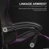 Close-up of a gaming chair's linkage armrest with text overlay. Náhled obrázku produktu