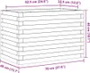 vidaXL Pflanzkübel Weiß 70x40x46 cm Massivholz Kiefer Produktbild-Vorschau 7