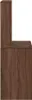 A product image of a desk with a shelf, shown from the side. Náhled obrázku produktu