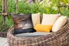 MuchoWow® Outdoor Kissen - Sturm - Gold - Abstrakt - 50x50 Produktbild-Vorschau 3
