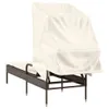 The Living Store Sonnenliege mit Dach Braun Poly Rattan Produktbild-Vorschau 7
