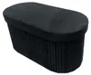 riess-ambiente Polsterbank ÉLAN 80cm schwarz Samt ovale Produktbild-Vorschau 10