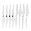 A set of eight white drone propellers arranged in a line against a white background. Náhled obrázku produktu