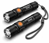 2x LED Taschenlampe Starke USB Lampe Polizei Swat Produktbild-Vorschau 1
