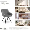 Chaise pivotante avec accoudoirs Snug en velours, Voir les images du produit 7
