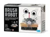 The image shows the product packaging for a "Brush Robot" fun mechanics kit. Produktbild-Vorschau
