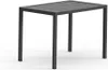 A dark gray rectangular outdoor table with a slatted top and four legs, shown against a white background. Produktbild-Vorschau
