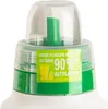 Close-up of the top of a bottle, showing a green dispenser and a sticker with text and graphics. Náhled obrázku produktu