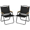Outsunny Campingstuhl 2er Set faltbarer Gartenstuhl mit Produktbild-Vorschau 1