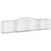vidaXL Gabbione con arco alto 400x50x80/100 cm Ferro Anteprima dell’immagine prodotto 1