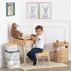 Coffre à jouets "Renard" - jacinthe d'eau tressée H. 50 cm Voir les images du produit 6