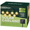 KRUMAD Solar LED-Lichterkette 100 LEDs – 14m IP65 Produktbild-Vorschau 19