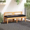 vidaXL Palettenkissen Baumwolle 120×40×7 cm Schwarz Produktbild-Vorschau 10