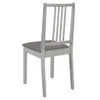Design New Esszimmerstühle mit Kissen 2 Stk. Grau Produktbild-Vorschau 6